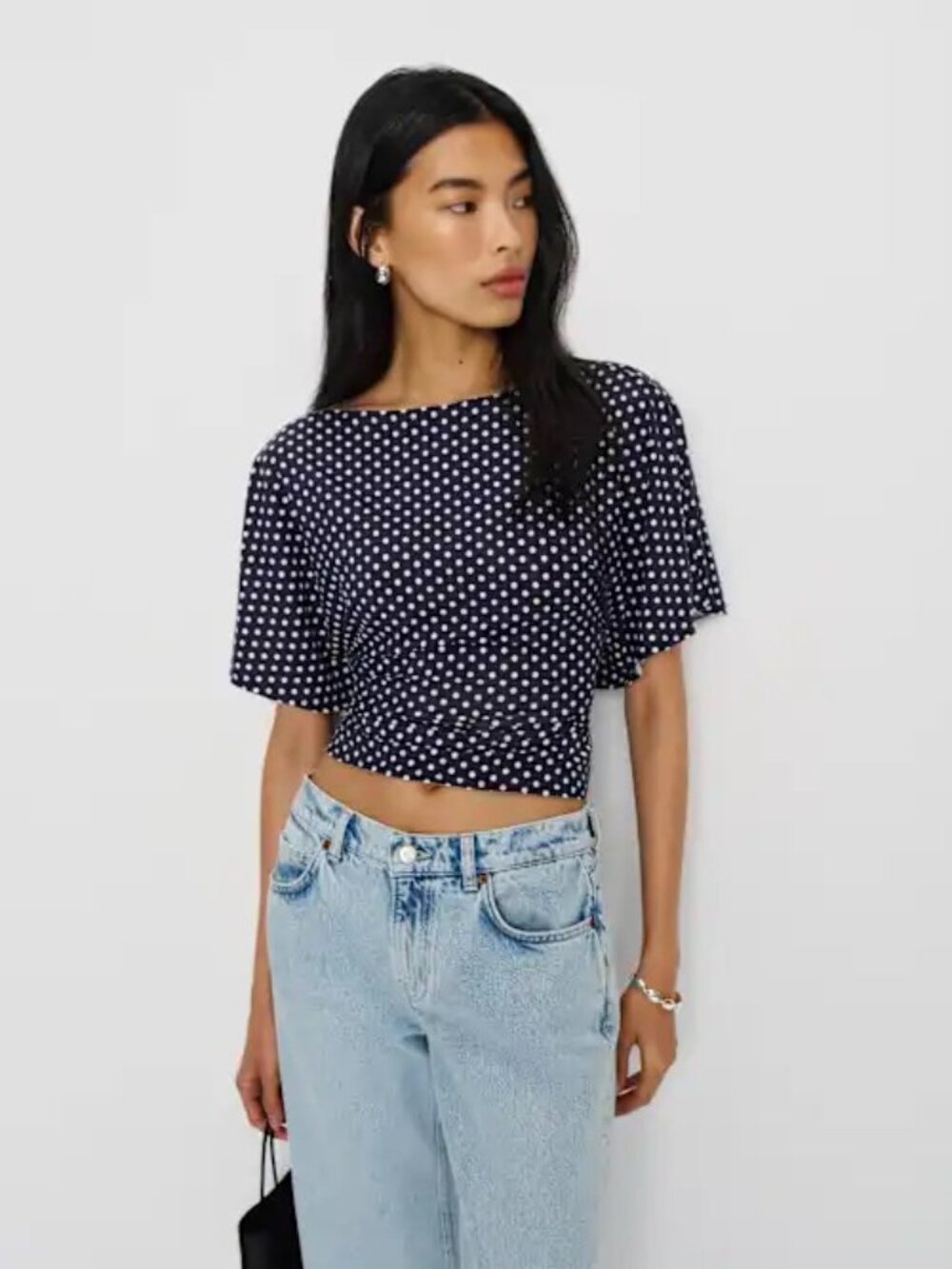 NWT Reformation Avery Knit Top in Dream Dot